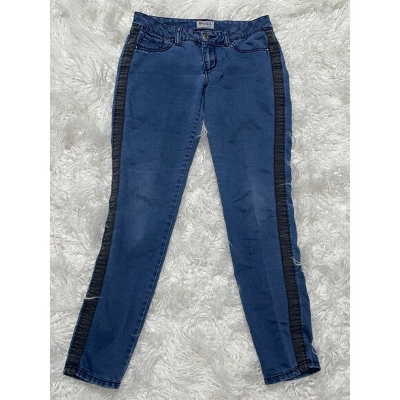 Mudd Jeans Size 7 Vintage Y2K Side Stripe - Picture 1 of 8